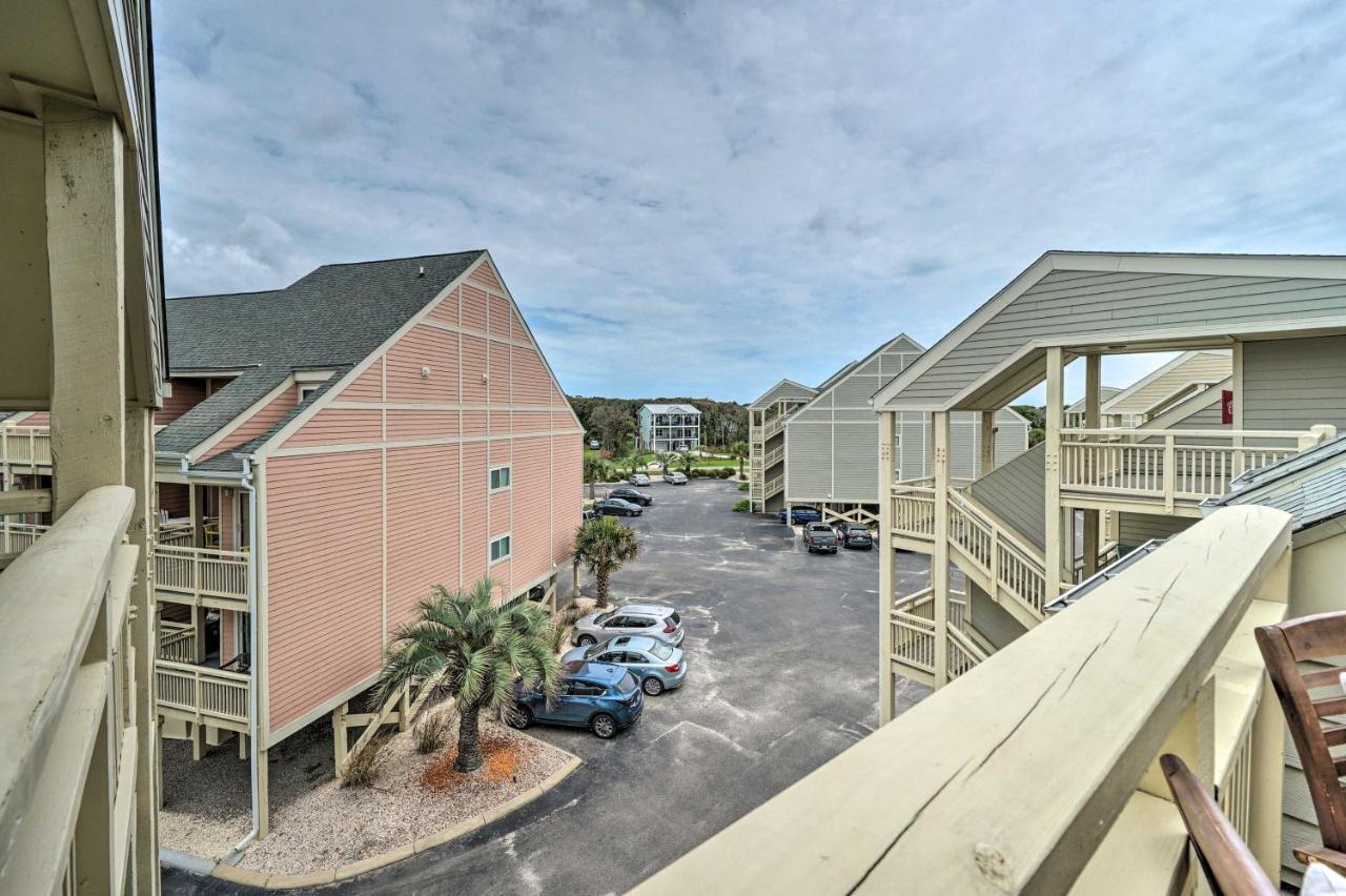 Beachfront Condo With Unobstructed Ocean Views! Oak Island Bagian luar foto