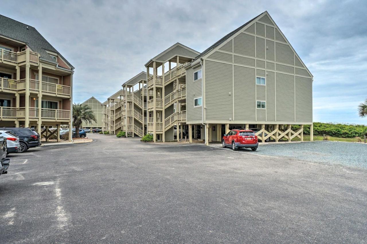 Beachfront Condo With Unobstructed Ocean Views! Oak Island Bagian luar foto